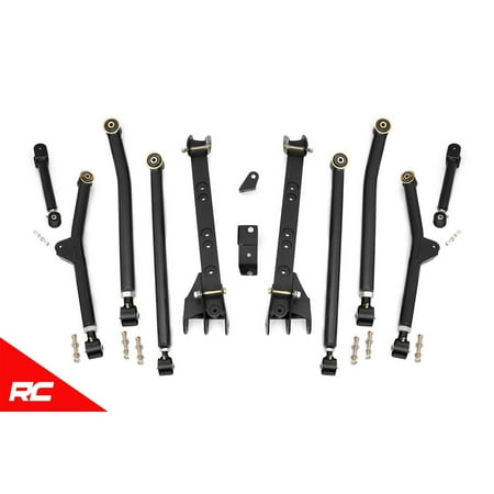 Rough Country Adjustable Long Arm Kit compatible w/ 1997-2006 Jeep Wrangler TJ w/ 4-6