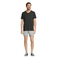 George Men’s & Big Men’s V-Neck Textured Short Sleeve Tee, Sizes S-3XL ...