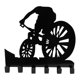 thumbnail image 4 of Colgador De Pared Para Montar En Bicicleta, Hierro Negro Compacto Con 6 Ganchos, Colgador De Metal Decorativo Para Dormitorio, Sala De Estar, Porche, Cocina Guardurnaity HA018884-00, 4 of 7