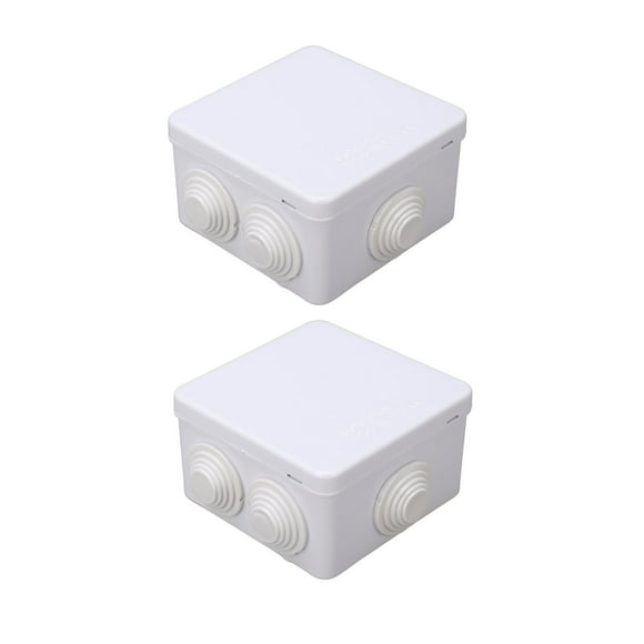 Electrical Project Box, Waterproof Junction Box Impact Resistance IP55  2PCS  for Residential Wiring