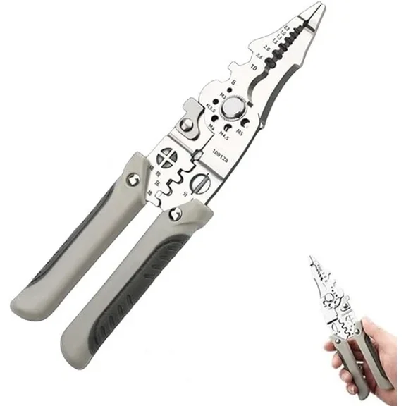 Upgrade Multifunctional Wire Stripper Crimper Cable Cutter Pliers Crimping Tool