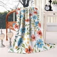 thumbnail image 2 of Pioneer Flower Floral Print Pattern Blanket,Comfortable Soft Lamb Wool Throw Blanket,All Season,Warm Lightweight Blankets for Sofa Bed Couch Living Room Chair,40"x50", 2 of 4