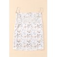 thumbnail image 2 of ABPHQTO Camiseta sin mangas con estampado floral beige para mujer, 2 of 5