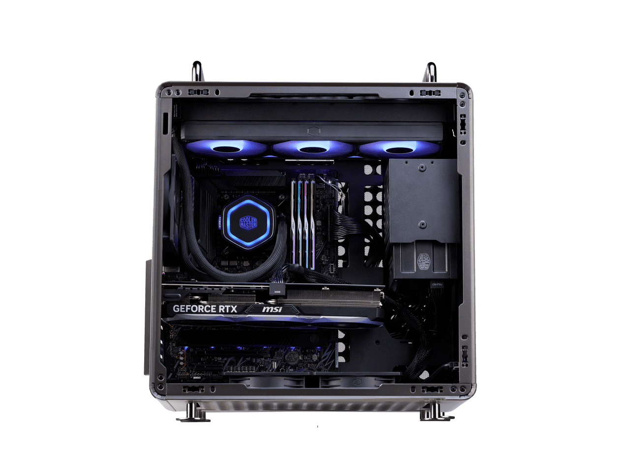 Cooler Master QUBE 540 High-Airflow ATX Mid-Tower Case, 415mm GPU Clearance Max, Designed Ready RTX 5090|RX 9070 XT, Tempered Glass, Modular & Customizable Design, Reversible I/O Panel - Stardust Iro