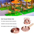 thumbnail image 2 of Juego de cocina Dollhouse Agatige a escala 1:12 con ollas de bronce, 2 of 9