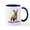 White/Navy Inside, variant on CafePress - Happy Easter French Bulldog Mug - 11 oz Ceramic Mug - Novelty Coffee Tea Cup