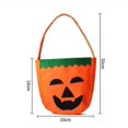thumbnail image 3 of 2 Pcs Halloween Pumpkin Bags Multipurpose Non-woven Candy Bags For Halloween Cosmetics, Costumes And Props123, 3 of 5