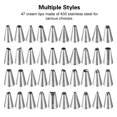 thumbnail image 5 of Uarter 90 Pcs Cake Decorating Supplies Kit with 52 Stainless Steel Piping Tips, 2 Silicone Piping Bags, 30 Disposable Piping Bags - Cake Decor Tools, Baking Supplies, Pie Decorating Tools, 5 of 8