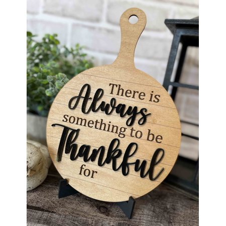 "Always Thankful" Decorative Cutting Board l Kitchen Decor l Kitchen Cutting Board l Kitchen Wall Decor