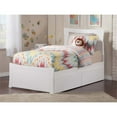 thumbnail image 2 of Leo & Lacey Urban Twin XL Storage Platform Bed in White, 2 of 2