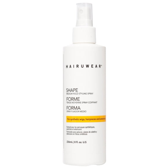 HairUWear""Shape"" Spray de peinado de fijación media para pelucas y extensiones de cabello, 8 onzas