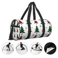 thumbnail image 5 of Easygdp Buffalo Plaid Christmas Trees Travel Bag, Camping, Weekend, Carry On Overnight Duffel Bag with Shoulder Strap, 5 of 8