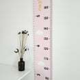 thumbnail image 3 of Kids Growth Chart, Accurate Baby Height Growth Chart Ruler Wood Frame Fabric Canvas Height Measurement Ruler for Home Child's Room Decoration, Pink Cloud, 3 of 8