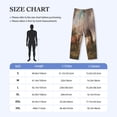 thumbnail image 4 of Balery Three Horses Oil Painting Pantalones de pijama para hombre, pijama ultraligero, pantalón de descanso-Medium, 4 of 6
