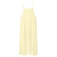 thumbnail image 5 of Gubotare Girls Jumpsuits Fancy Girl's Jumpsuits Sleeveless Wide Leg One Piece Rompers Little Girls Size 13-14T (Beige,13-14 Years), 5 of 9