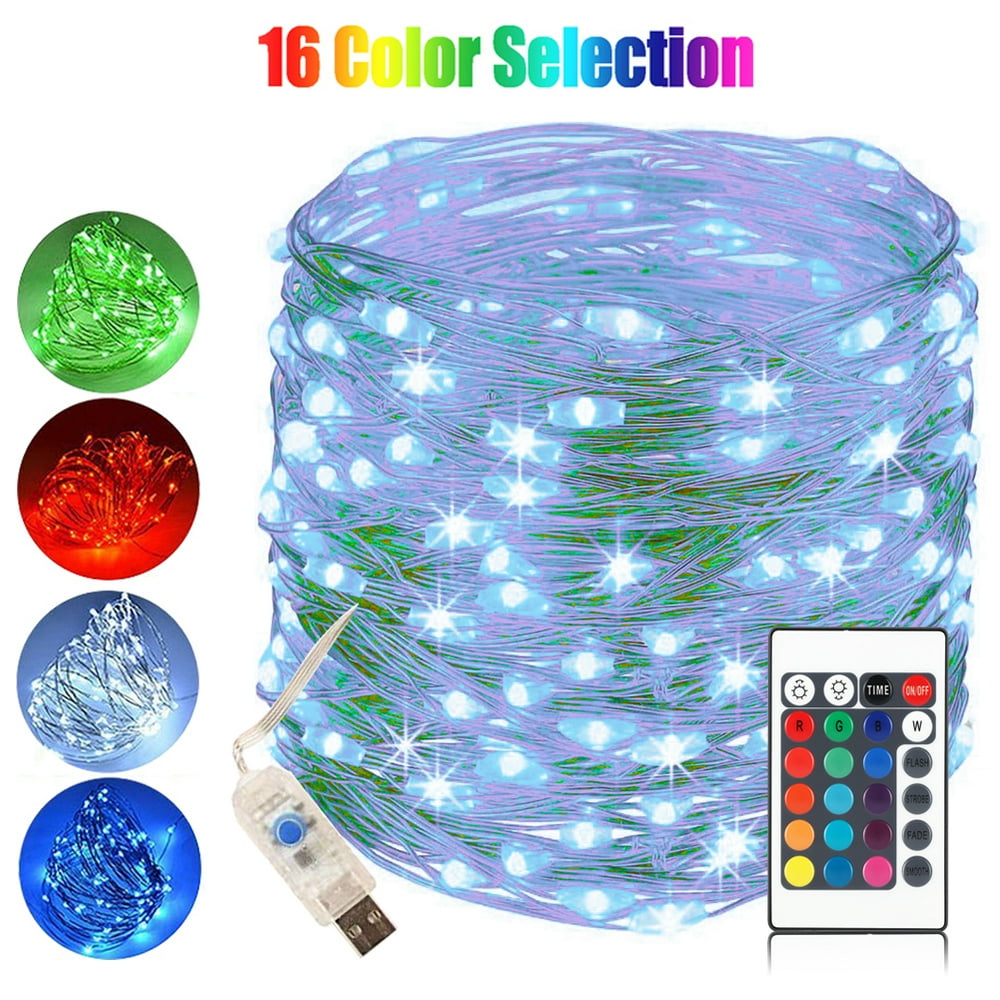 Kohree 50 LEDs String Lights, USB Powered Multi Color Changing String