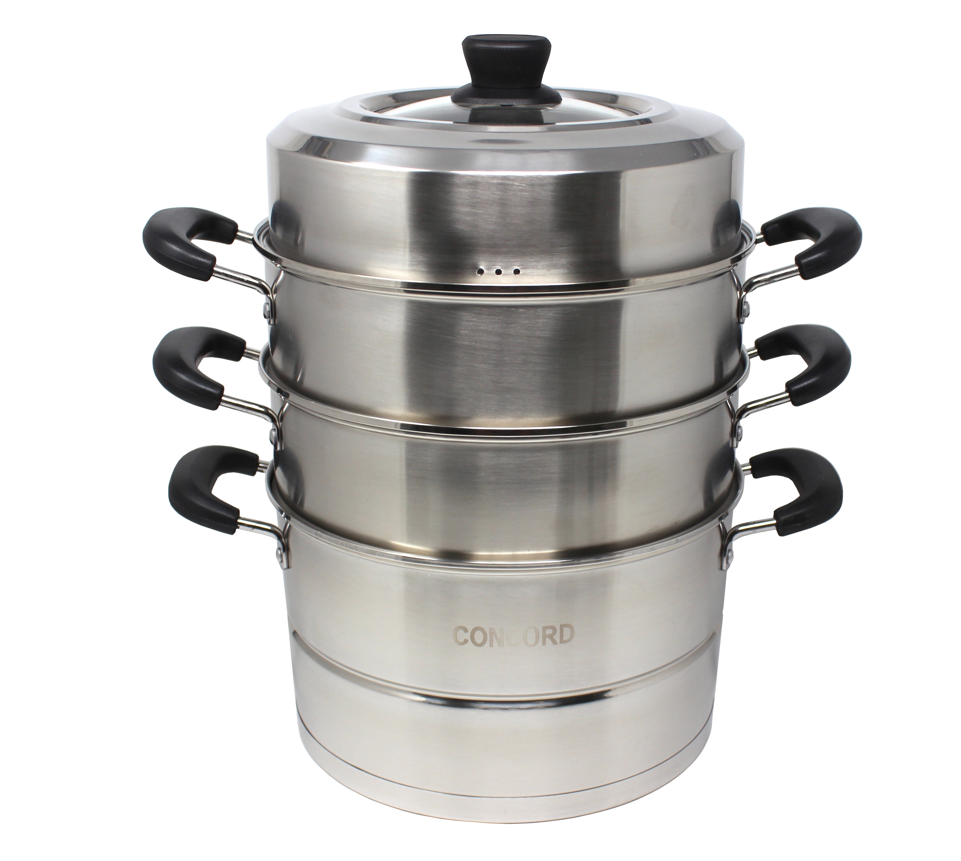 3tier steamer cooker Pot Kitchen Cookware set for dumpling vegetable fish/poultr 