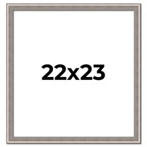 22x23 Frame Grey Real Wood Picture Frame Width 1.25 inches | Interior Frame Depth 0.5 inches | Hans