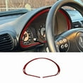 thumbnail image 6 of For Mercedes Benz C Class W203 2005-2007 Real Carbon Fiber Car Console Instrument Panel Screen Frame Decoration Sticker., 6 of 9