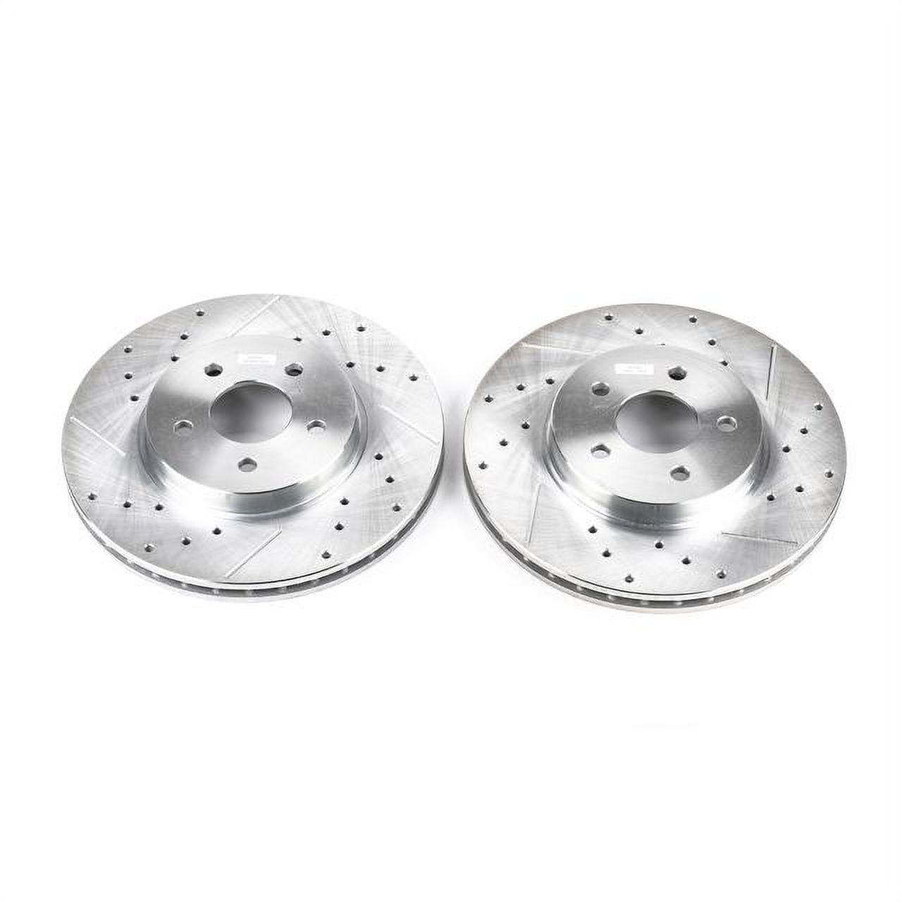 Power Stop EBR816XPR Evolution Drilled & Slotted Rotors -Front Fits 2004 Jaguar X-Type