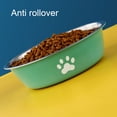 thumbnail image 4 of Tazón para Perros de Gato de Acero inoxidable, un Prueba de Ruido de Limpieza Fácil de Acero inoxidable Tazón para Mascotas Resistente Al Hogar Interior, 4 of 7