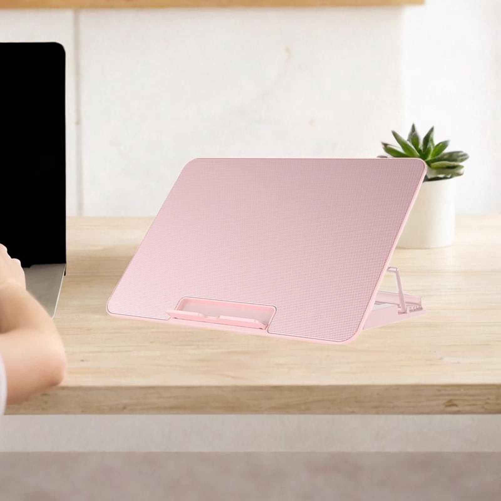APLVFFZH Laptop Cooling Pad 6 Fans Portable Heat Dissipation Fan Speed Adjustable Quiet 2 Pink