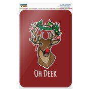 Oh Deer Dear Christmas Holidays Funny Home Business Office Sign
