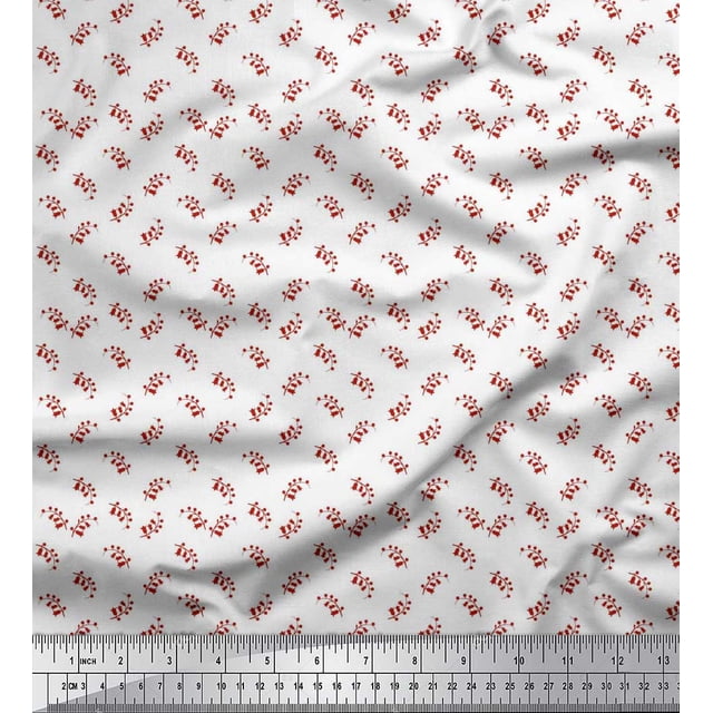 Soimoi Velvet Fabric Floral Shirting Decor Fabric Printed Yard 58 Inch Wide