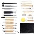 thumbnail image 3 of 34 Pieces Polymer Clay Tools DIY Pottery Tools Ceramic Clay Carving Tool Set Zulema Escultura de cerámica, 3 of 8