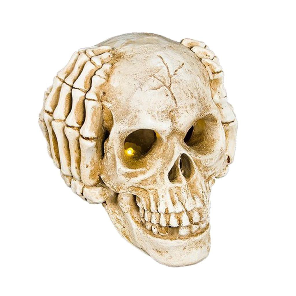 Foam Skull Halloween Decor Approx 9”x14” Inches 