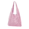 thumbnail image 1 of Woven Shopping Bags Simple Large Capacity Aesthetic Knit Shoulder Handbag B, 1 of 8