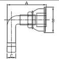 thumbnail image 2 of White Water 6601SCAP Flush Mount 90° Fuel Vent, 2 of 2