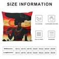 thumbnail image 6 of HENGT  Set of 2 Throw Pillow Covers Oil Painting African Art Ethnic Tribe Lady Livingroom Lips Decorative Pillow Cases Home Decor Square Pillowcases, 6 of 6