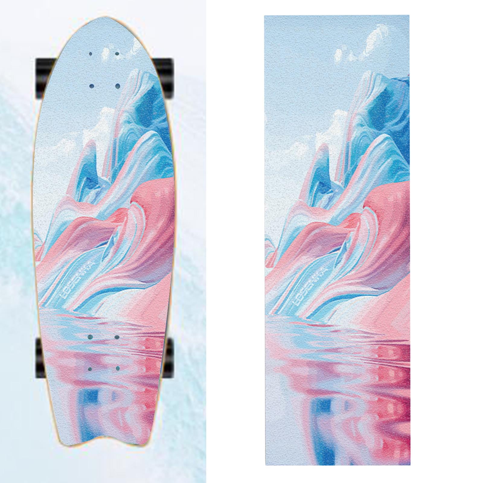 Miulika 2x Grip Tape for Skateboards And Longboards , Multicolor Mountain