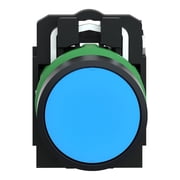 Push Button Operator, Flush, Momentary Action, Not Applicable Release, Non-Illuminated, Blue; Green