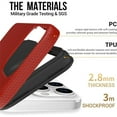 thumbnail image 4 of Entronix Shockproof Dual Layer Case for Apple iPhone 16 Pro, Slim Shockproof Bumper Phone Case for Apple iPhone 16 Pro with Military Grade Protection for Women Girls Boys Men, Red, 4 of 6