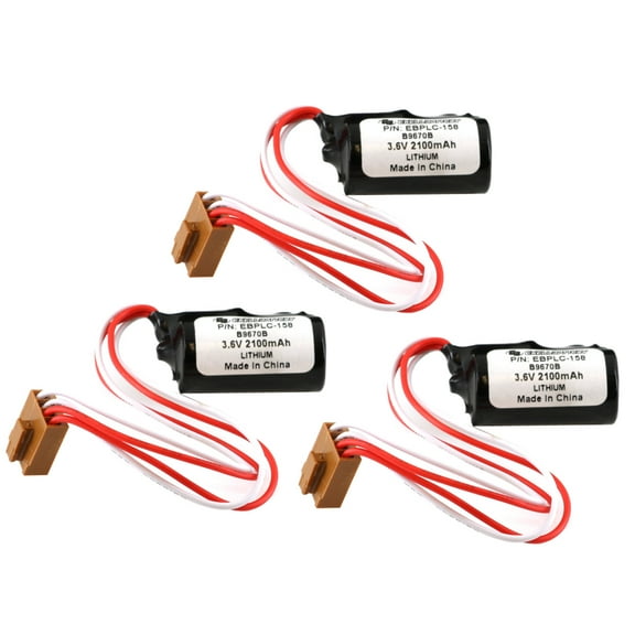3 PLC Computer Backup Batteries for Omron Eternacell Newark Exell