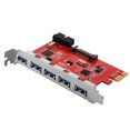 thumbnail image 4 of Gwong Electrónica Convertidor de adaptador de tarjeta PCI E PCI E PCI P Puertos USB 3.0 con conector SATA de 20 pines, 4 of 6