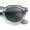 Grey Clear Frame - Green Lens, variant on SA106 Geometric Bevel Horn Rim Polarized Sunglasses Hipster UV400 TAC Lenses / All Black