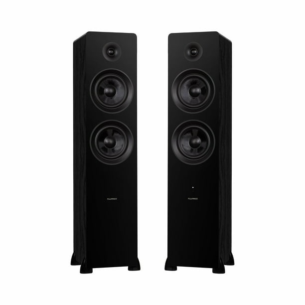 Fluance Powered Floorstanding Tower Speakers for TV, Turntable, PC