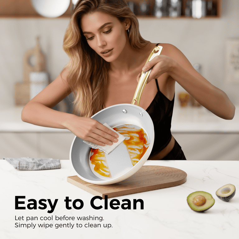 Sanho 2-Piece Ceramic Nonstick Fry Pan Set photo 6