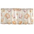 thumbnail image 7 of Yayeee Kitchen Curtains Set of 2 Light Filtering 57"x36" Over Sink Window Panels, Pink Seashell, 7 of 7