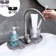 thumbnail image 1 of Protector de salpicaduras de silicona para alfombrillo del grifo del fregadero | Colector de agua para almohadilla de drenaje 11x27cm Gris | Secado rápido, plegable, encaja en las encimeras de la, 1 of 6