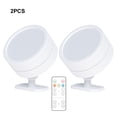 thumbnail image 4 of Matsuzay Luz de pared LED con pilas para una fácil instalación Aplique de pared inalámbrico con pilas Iluminación y accesorios blanco 2 lámpara, 4 of 6