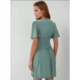thumbnail image 5 of V-Neck Short Sleeve Mini Dress, 5 of 6
