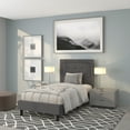 thumbnail image 2 of Flash Furniture Roxbury Twin Size Tufted Upholstered Platform Bed in Dark Gray Fabric, 2 of 7