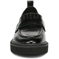 thumbnail image 3 of Naturalizer Women's Shawna Platform Loafer Black Leather 8W, 3 of 6
