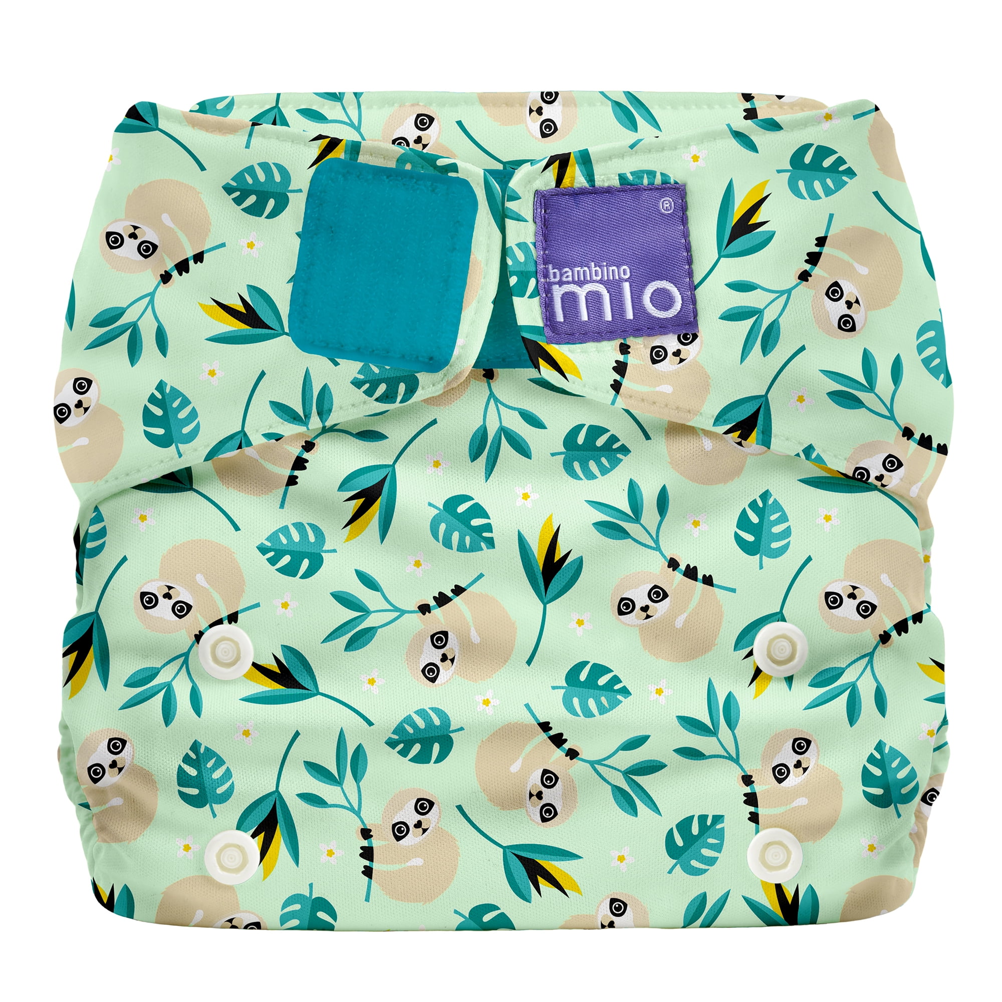 Bambino Mio, Miosolo AllinOne Cloth Diaper, Swinging Sloth Edition