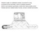 thumbnail image 4 of Aluminum Silver Truck Trailer License Plate Light Mounting Bracket Holder Support, 4 of 4