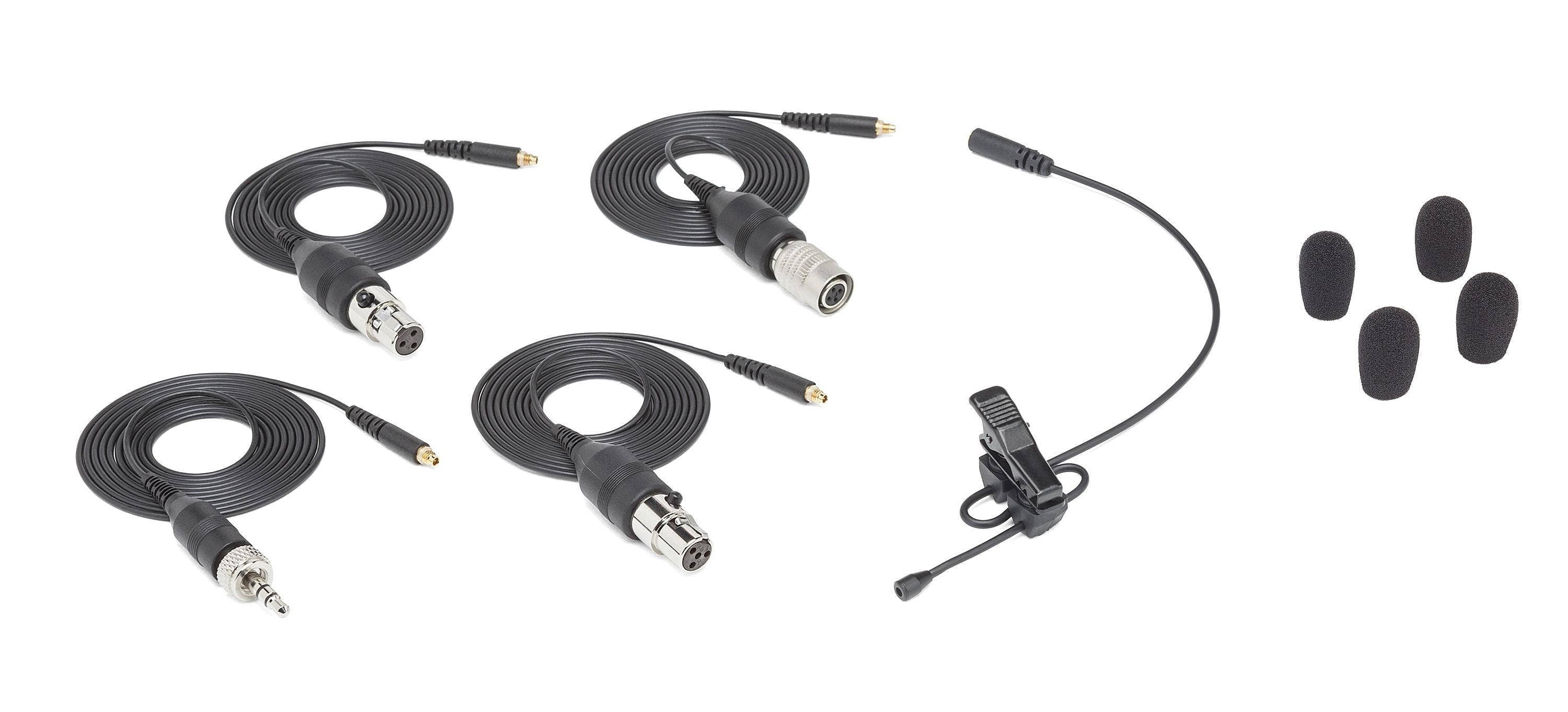 Samson LM10x Omnidirectional Lavalier Microphone with Four Adapter Cables Compatible With Popular Wireless Systems (SALM10x)